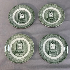 Juego de 4 placas de escena de reloj The Old Curiosity Shop by Royal China de 6,25" - Imagen 1 de 6