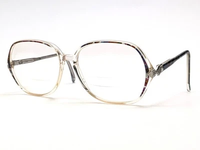Safilo Elasta 5677 Round Eyeglasses Frames Italy: Champagne Multicolor 55-15-125 - Image 1 of 4