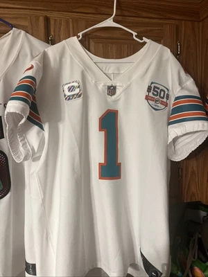 Nike Vapor Elite Tua Tagovailoa Miami Dolphins Talla 48 Foto 1 de 4