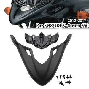 Front Fender Beak Extension Wheel Cover For SUZUKI V-Strom 650ABS XT Black - Picture 1 of 12