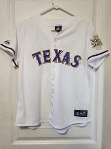 Maglia XL 2011 Texas Rangers #00 World Series Majestic Granny originale Merchandis - Foto 1 di 12