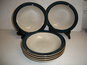Set of 6 vintage Rainbow Stoneware “Mariana” 652 salad or Soup Bowls - Picture 1 of 3