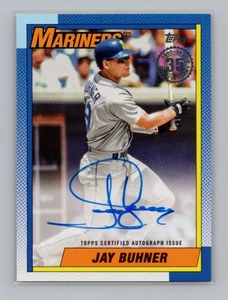 2025 Topps #90B2-JB Jay Buhner '90 Design Auto Seattle Mariners - Picture 1 of 2