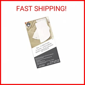 Dritz Clothing Care 82407 Sew-In Side Pocket , White - Picture 1 of 2