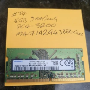 16GB DDR4 PC4-3200 SAMSUNG LAPTOP RAM M471A2G43BB2-CWE Ref 54 - Afbeelding 1 van 1