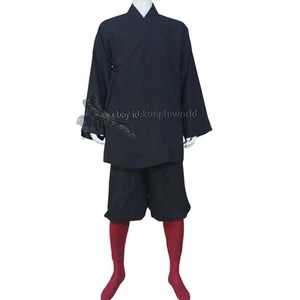 Tuta cotone Shaolin Kung fu uniforme Arhat monaco allenamento arti marziali 25 colori - Foto 1 di 19