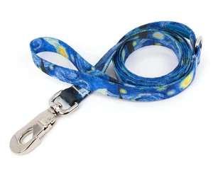VANGOGH Sternennacht - 3/4 Zoll Hundeleine Qualität Polyester Ausbleichfest, Hergestellt in den USA - Bild 1 von 7