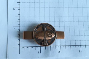 Vintage 1962 Century 21 SEATTLE WORLDS FAIR Copper Tie Clip - Picture 1 of 3