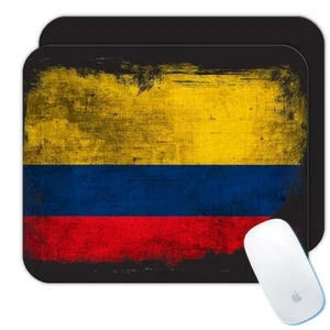 Gift Mousepad : Colombia Distressed Flag Vintage Colombian Expat Country - Picture 1 of 2