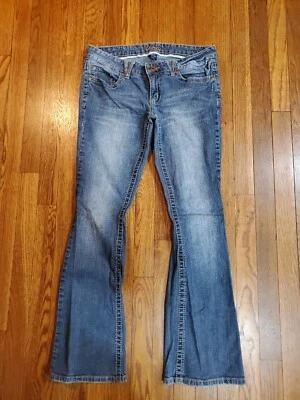 Vanity Medium/Dark Wash Jeans Tag Stretch Whiskered Sz 30 X 31 Bootcut - Image 1 of 4