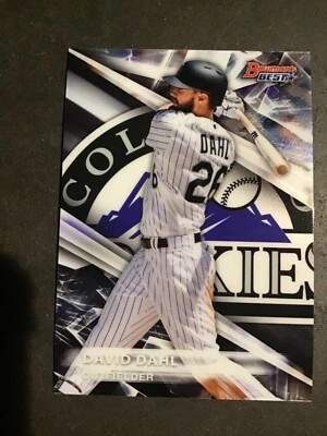 2016 Bowmans Best David Dahl Top Prospect Card Colorado Rockies  - Image 1 of 3