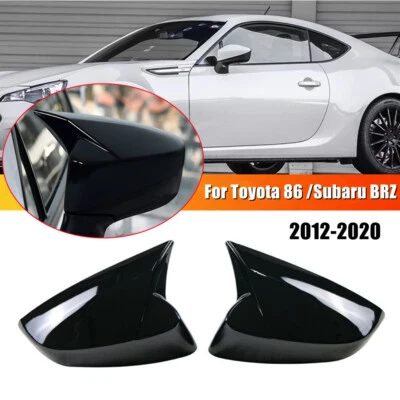 Tapa de cubierta de espejo retrovisor lateral estilo bocina negra brillante para Toyota 86 Subaru BRZ 2012-2020 Foto 1 de 4