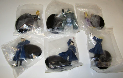 2004 ARTBOX FULL METAL ALCHEMIST TOY FIGURES COMPLETE SET OF (6) NEW L@@K Cover