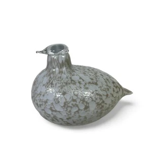 Oiva Toikka Iittala Art Glass Large Willow Grouse - Picture 1 of 6