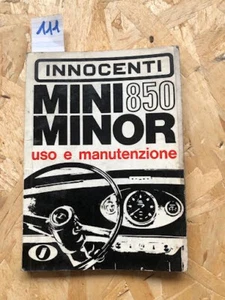 MINI MINOR 850 - MANUALE USO MANUTENZIONE - ORIGINALE NO PDF/COPIE - Imagen 1 de 4