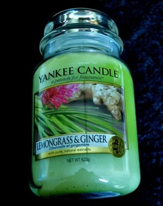Yankee Candle LEMONGRASS & GINGER, 623g Selten - Picture 1 of 1