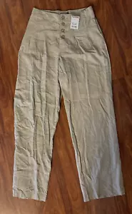 Rewash Khaki linen Pants - Women's Size S - Picture 1 of 5
