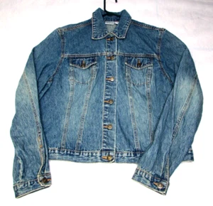 Newport News Jeanology Blue Denim Jacket Girls Teens Size 16 - Picture 1 of 7