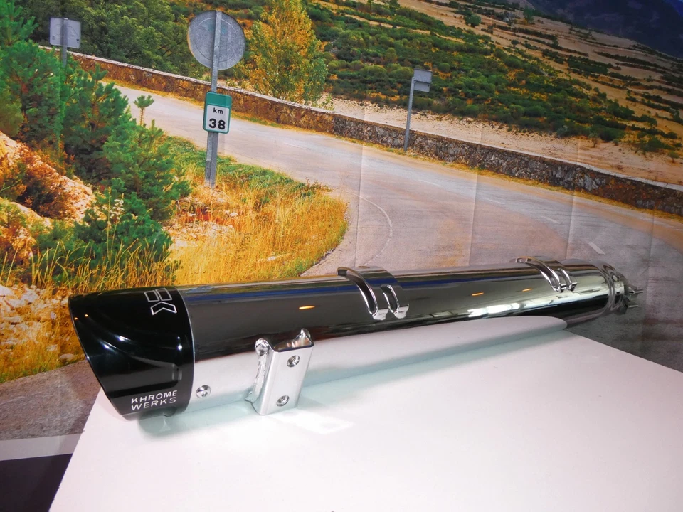 Silenciador Indian 4" LH Khrome Werks Slip On Chief Vintage Clásico '14 Hasta 202750 X1 Foto 1 de 4