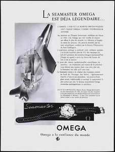 OMEGA LUXURY WATCH VINTAGE ADVERTISEMENT REPRINT - 8X10 Glossy Printed Postcard - Picture 1 of 1