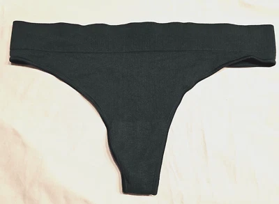 Bragas Tanga American Eagle Aerie Sin Costuras GRANDES Sólidas Verde Oscuro Nuevas Foto 1 de 2