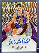 2016-17 Panini Revolution Autographs #28 John Stockton Auto Jazz