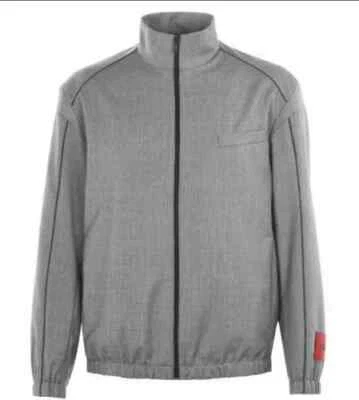 new mens HUGO BOSS  jacket Uris Pin Stripe wool bomber size L UK 50/ 40 RRP £319 - Image 1 of 4