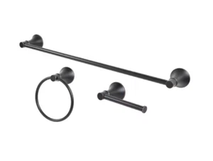 Glacier Bay Sadira 3-Piece Bath Hardware Set with Towel Bar, Paper Holder, Towel - Picture 1 of 7