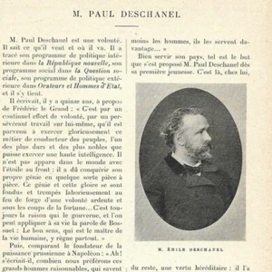 Paul Deschanel - Präsident der Republik - Presseartikel 1899 - Bild 1 von 5