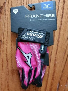 Mizuno Franchise T-Ball Gloves Size XS, Black & Pink - Picture 1 of 3