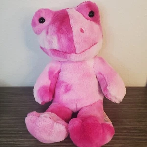 Build A Bear Frosch rosa TOADally Batik 16 Zoll Plüschtier BABW DINO NOISE BOX PFOTE - Bild 1 von 5