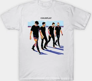 Coldplay weißes T-Shirt Erwachsene S-3XL Fan Art Rock Band - Bild 1 von 2