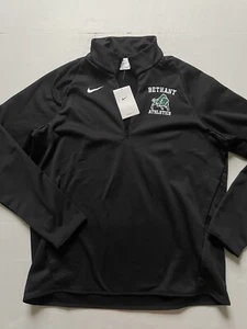 Nike Sweater Mens L Black 1/4 Zip Pullover Jacket Therma Fit Fleece NWT - Picture 1 of 6