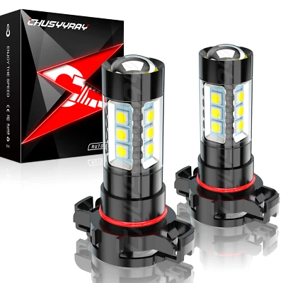 2 peças 5202 H16 2504 lâmpadas de neblina LED 6000K para BMW 650i 640i 2016 2017 2018 - Imagem 1 de 4