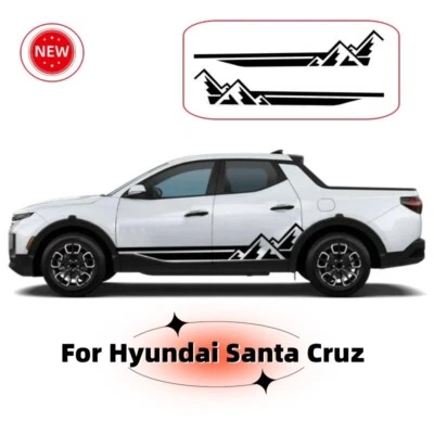 Комплект виниловых гоночных наклеек на боковые двери для автомобиля Hyundai Santa Cruz 2X - Изображение 1 из 4
