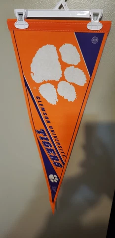 CLEMSON TIGERS  12X30 RETRO NCAA VINTAGE FELT PENNANT 3/26/23 Cover