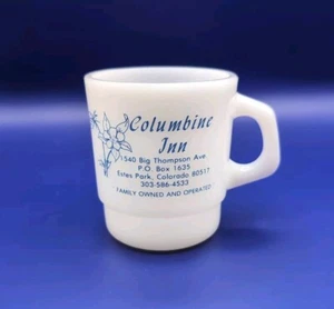Taza de colección Estes Park Colorado Columbine Inn Galaxy horno prueba CO - Imagen 1 de 3