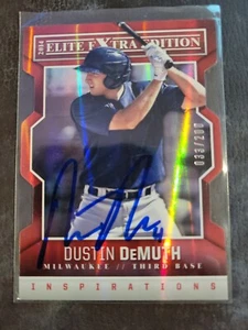 2014 Elite Extra Edition Dustin DeMuth RC Rookie Signed IP Auto Die-Cut /200 - Picture 1 of 2