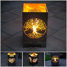 Canna Fuoco Braciere Falò Grande Angolare Innestabili Leggera Pulizia