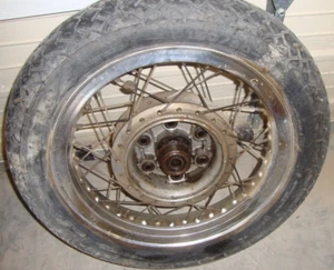 1975 Honda Goldwing GL1000 GL 1000 GL1 Rear Wheel Rim Tire 120/90-17 17" Back - Picture 1 of 4