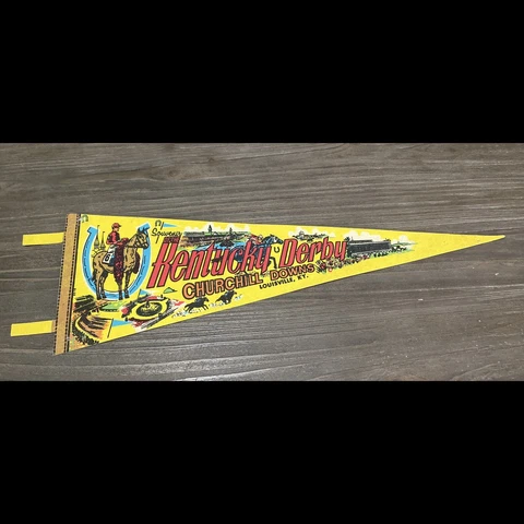 Vintage Kentucky Derby Souvenir Pennant Cover