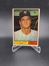 1961 Topps Baseball #389 Ralph Terry New York Yankees Card