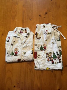 Pottery Barn Teen Sz M Pjs “PEANUTS” - Picture 1 of 8