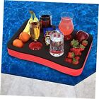  Floating Spa Hot Tub Bar Drink and Food Red & Black Hot Tub Spa Tray (Medium)