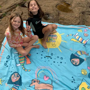 Beach Mat | Recycled Microfibre, Sand Free | Plops by RM Kids Design - Picture 1 of 7