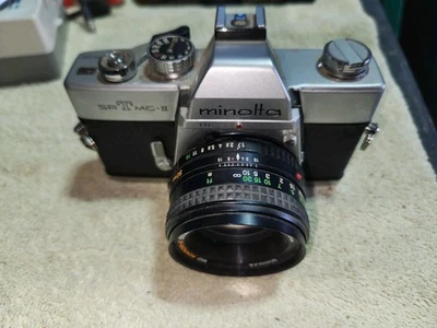 Lente vintage Minolta srTmc-II 35 mm cámara MD rokkor -x 50 mm Foto 1 de 4