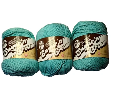 Lot of 3 (Three) Skeins Lily Sugar 'n Cream Seabreeze Lot 102001 - Image 1 of 4