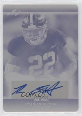 2017 Leaf Draft Printing Plate Magenta 1/1 Ryan Anderson Rookie Auto RC 08ie - Image 1 of 3