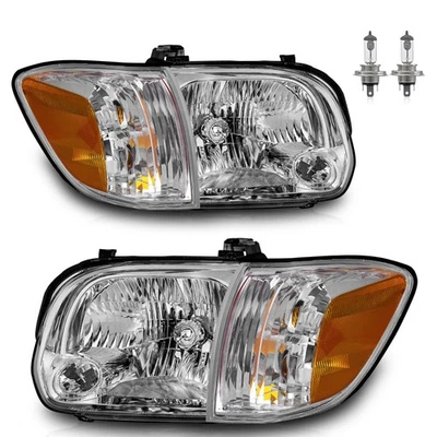 Pair Headlights For  2005-2006 Toyota Tundra 2005-2007 Sequoia Chrome Headlamp Foto 1 de 4