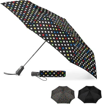 Guarda-chuva portátil totes para viagem – compacto multiponto – proteção tripla  - Imagem 1 de 4